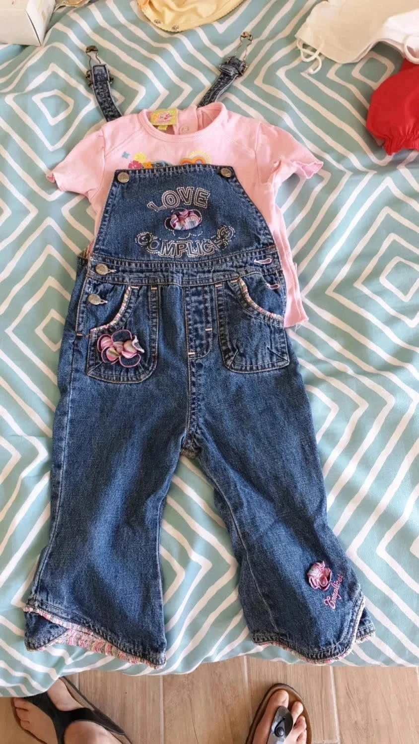 Ensemble salopette Jean t-shirt complices 18 mois